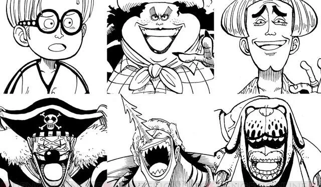 One Piece - diseños originales de personajes. Foto: Shonen Jump One Piece - diseños originales de personajes. Foto: Shonen Jump