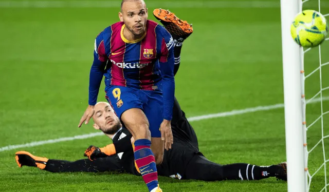 Braithwaite no colmó las expectativas en Barcelona. Foto: AFP