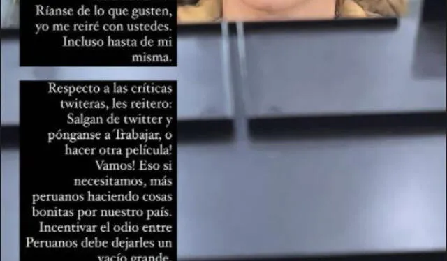 Stephanie Cayo indignada por críticas a Bruno Ascenzo. Foto: Stephanie Cayo/ Instagram