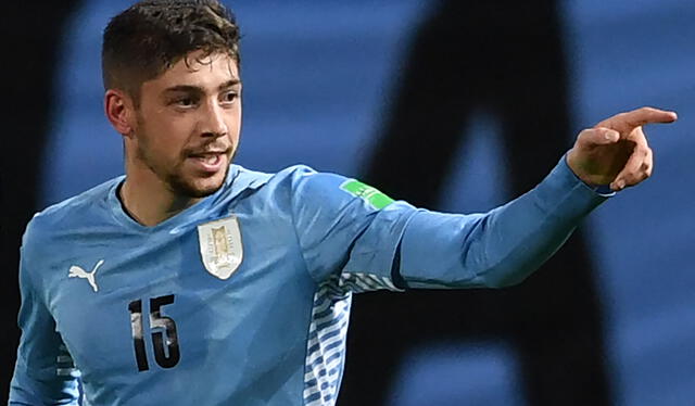 Federico Valverde apunta a ser el conductor del juego uruguayo. Foto: AFP