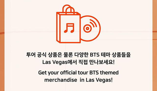 Guía de concierto "Permission to dance on stage en Las Vegas" de BTS para ARMY. Foto: Instagram @bts.bighitofficial