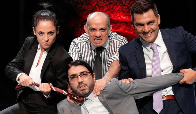 Andrea Luna regresa al teatro presencial junto a Manuel Gold, Joaquín de Orbegoso y Christian Ysla. Foto: Instagram