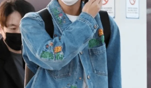 Jin de BTS en el Aeropuerto de Incheon rumbo a Las Vegas. Foto: Newsen