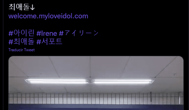 Proyecto en Corea del Sur para Irene de Red Velvet. Foto: Twitter