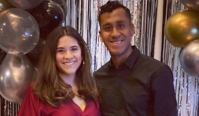 Andrea Cordero junto a su esposo, Renato Tapia. Foto: Andrea Cordero, Instagram