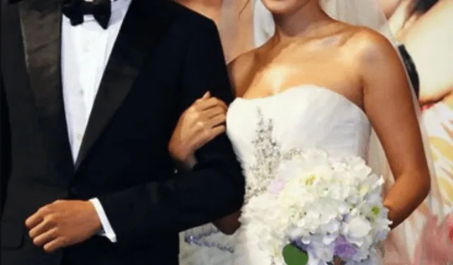 Son Ye Jin en vestido de novia para "My wife got married". Foto: Go News
