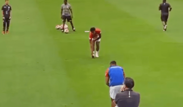 Andrea Cordero alentó a Perú desde el estadio. Foto: captura Instagram