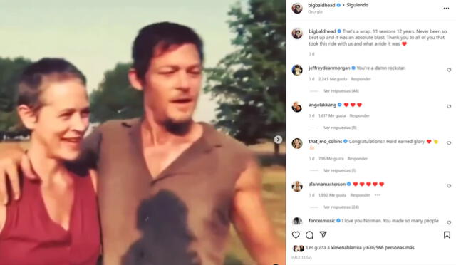 Video compartido por Norman Reedus en su cuenta de Instagram. Foto: fotocaptura/Instagram