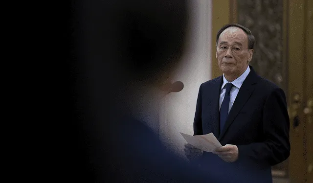 El vicepresidente de China, Wang Qishan. Foto: AFP
