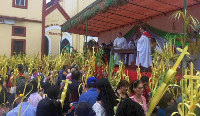 Celebraciones de la Semana Santa en Loreto. FOTO: Andina