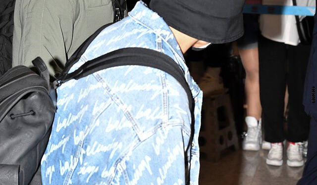 Jungkook de BTS en el Aeropuerto de Incheon regresó a Corea del Sur tras su viaje a Las Vegas. Foto: Dispatch