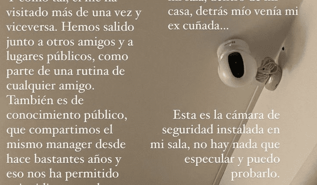 "Lamento que se exponga así mi espacio privado", exclamó Jazmín Pinedo. Foto: Jazmín Pinedo/Instagram