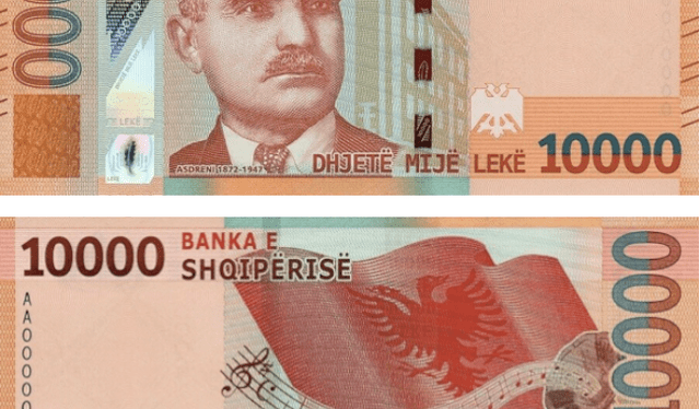 Albania (10,000 leks). Foto: Univisión