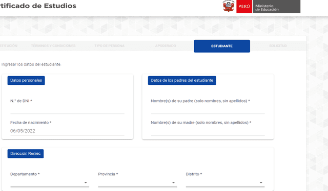 Revisa el paso a paso para obtener tu certificado de estudios por internet. Foto: captura Minedu