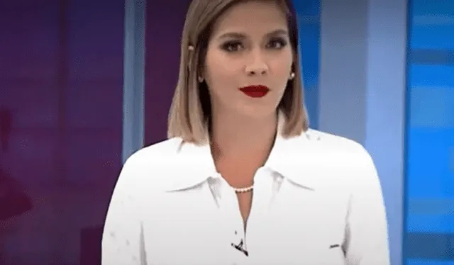 Tatiana Alemán dio que hablar en su retorno a la TV. Foto: captura América TV   