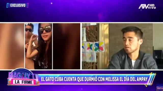Rodrigo Cuba desmiente a Melissa Paredes. Foto: Captura de ATV