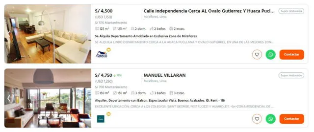 ¿Cuanto cuesta alquilar departamentos en Lima?. Foto: web Urbania