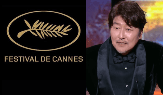 Song Kang Ho brindó discurso tras haber ganado como mejor actor en el Festival de Cine de Cannes 2022 con "Broker". Foto: composición La Republica / Festival de Cannes / captura YouTube