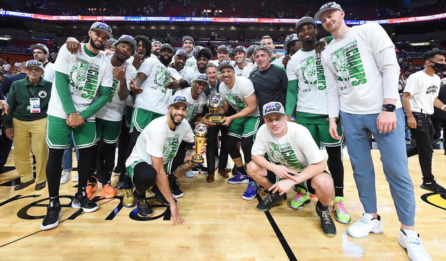Los Boston Celtics se consagraron como campeones de la Conferencia Este de la NBA. Foto: Twitter