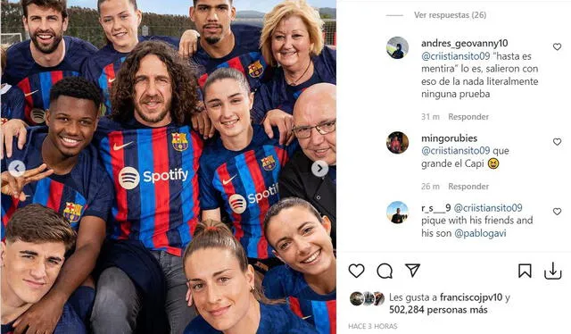 Gerard Piqué ignora las críticas y publica una fotografía junto a Pablo Gavi. Foto: 3gerardpique/Instagram