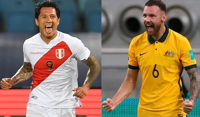 Perú y Australia ya se enfrentaron en el Mundial Rusia 2018. Foto: composición EFE/AFP Perú y Australia ya se enfrentaron en el Mundial Rusia 2018. Foto: composición EFE/AFP