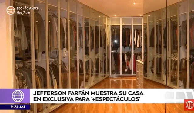 Este fue el recorrido que hizo Jazmín Pinedo por toda la casa de Jefferson Farfán. Foto: América TV