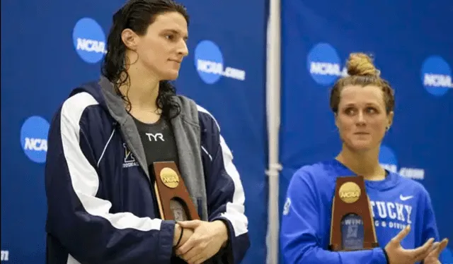 Lia Thomas y Emma Weyant. Foto: USA Today Sports