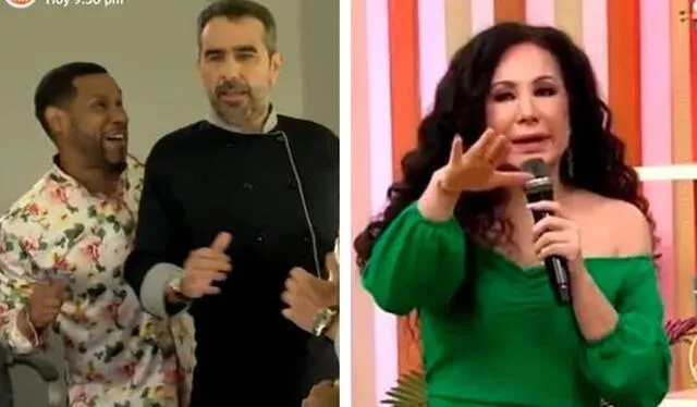 Janet Barboza no le gustó la aparición de Edson Dávila en "Al fondo hay sitio". Foto: captura América TV