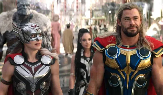 Actores de renombre filmaron para "Thor: love and thunder", pero sus escenas no llegarán al corte final de la película. Foto: Marvel