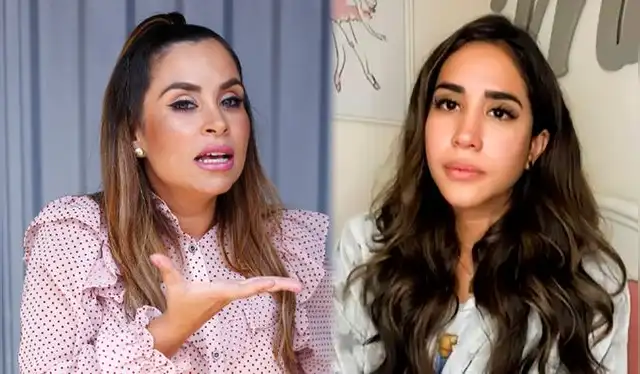 Ethel Pozo aclaró que no tiene una amistad con Melissa Paredes. Foto: Marco Cotrina / La República / captura América TV Ethel Pozo aclaró que no tiene una amistad con Melissa Paredes. Foto: Marco Cotrina / La República / captura América TV