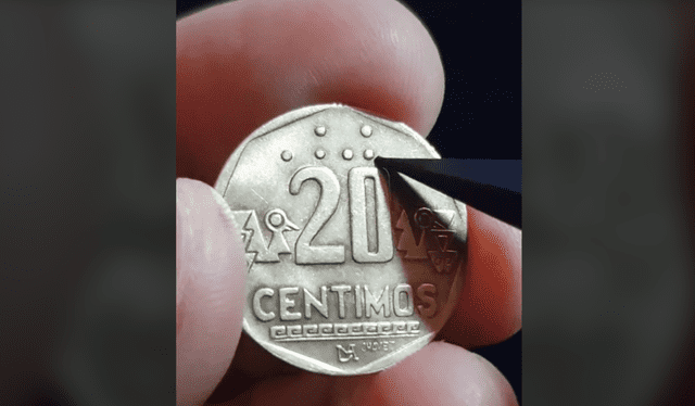 La moneda de 20 céntimos de 1991 tiene varias características que la hacen especial. Foto: captura de Tiktok/@numismaticainca