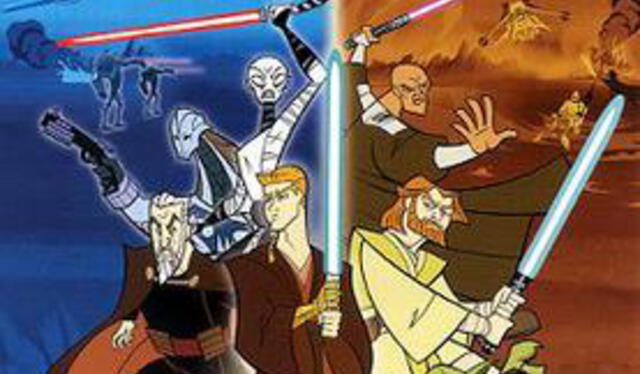 Póster oficial de "Star Wars: clone wars". Foto: Lucasfilm/Carton Network Studios