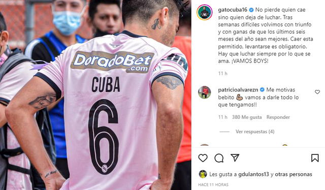 Mensaje del 'Gato' Cuba. Foto: Instagram Rodrigo Cuba