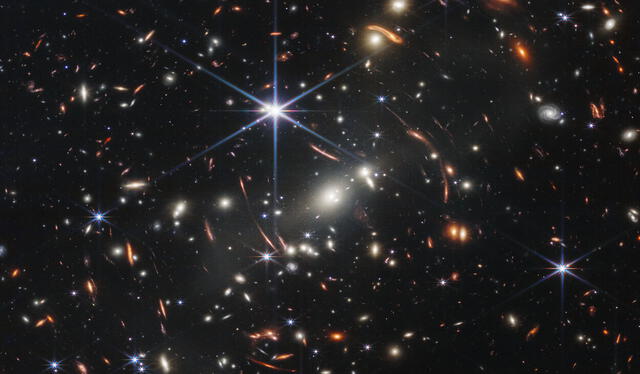 Cúmulo de galaxias SMACS 0723, captado por el James Webb. Foto: NASA