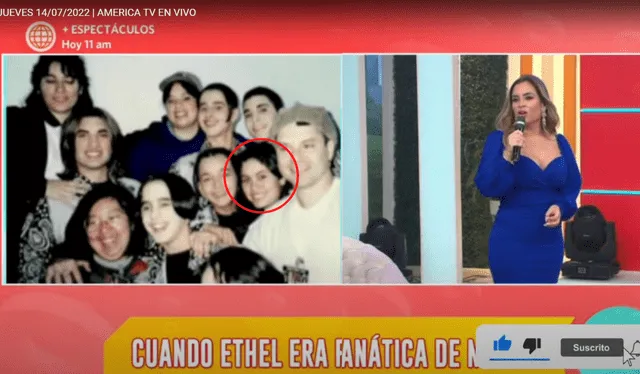  Ethel Pozo revela tuvo cercanía con un integrante de Menudo. Foto: composición LR / captura de América TV    