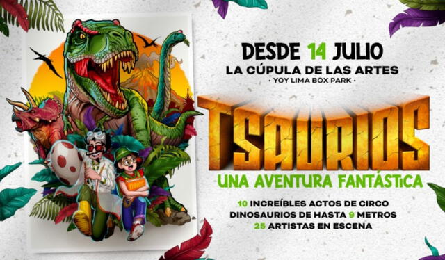 Show es considerado el mejor montaje de dinosaurios de Latinoamérica. Foto: Joinnus