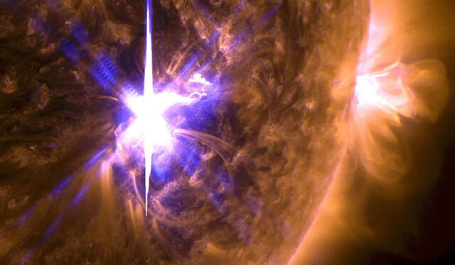 Llamarada solar. Foto: NASA   