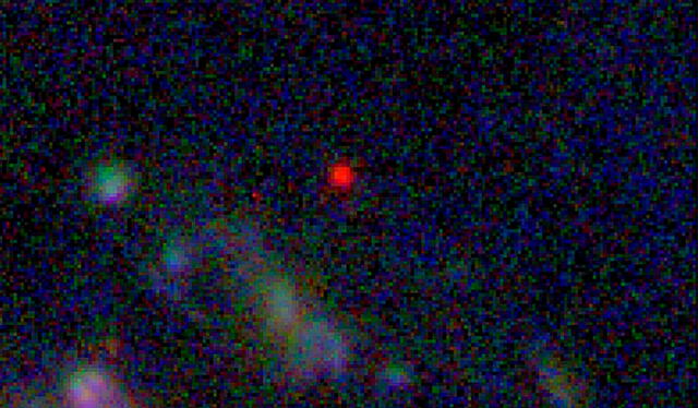 La galaxia aparece en una imagen de campo profundo captada por el James Webb. Foto: NASA