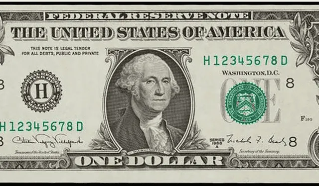 Los billetes de dólar escalera tienen un valor de hasta 5.000 dólares en el mercado de los coleccionistas. Foto: TyC Sports