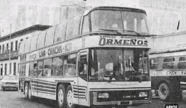 Expreso Internacional Ormeño fue la primera empresa en adquirir buses con segundo piso. Foto: captura de YouTube/Yupak