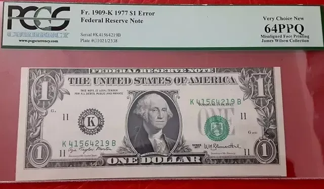 En1977, la Reserva Federal de Estados Unidos emitió una serie de billetes de 1 dólar que en el mercado de coleccionistas vale hasta 95 mil dólares. Foto: TyCsports