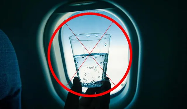 Entérate por qué no debes pedir agua en un avión. Foto: composición LR/Infobae