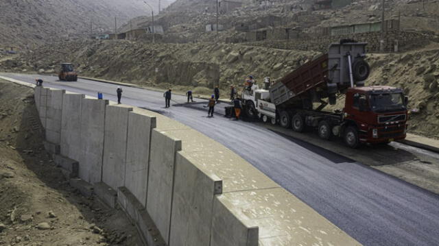 Municipalidad de Lima señala que avance de la nueva vía Pasamayito es del 75%. Foto: MML