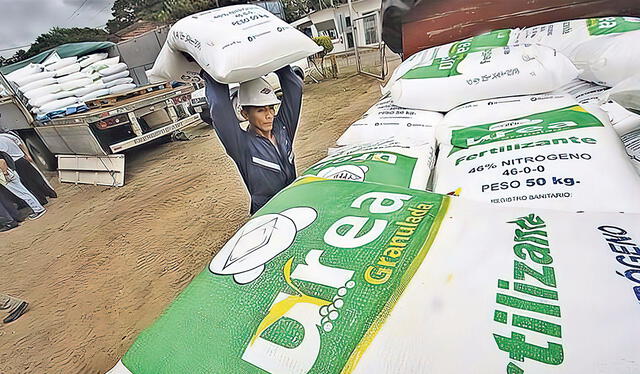 Fertilizante. El Gobierno peruano comprará más de 65.500 toneladas de urea para productores con menos de 5 hectáreas.