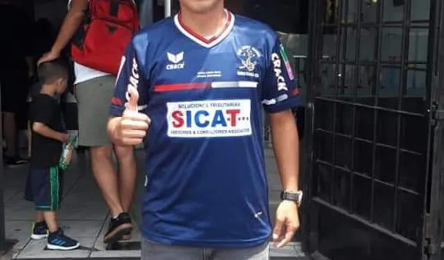 Saul Anicama con la camiseta de Sport Marino en 2019, equipo que lo prestó al Barcelona-Parcona. Foto: Dimensión Deportiva - Ica