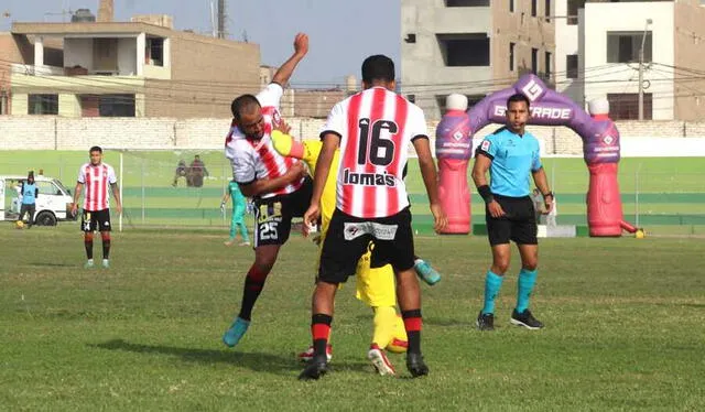 Branco Serrano disputando una pelota en el Unión Huaral - Deportivo Coopsol del Clausura 2022. Foto: Prensa Coopsol
