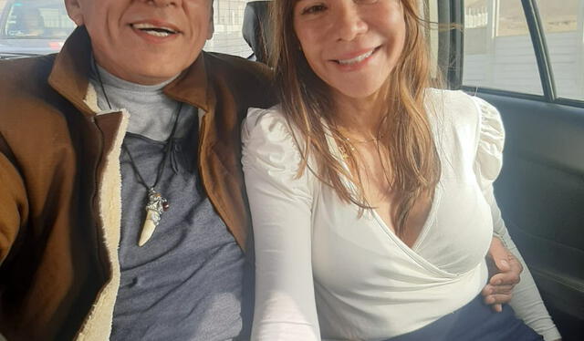 El líder etnocacerista y su esposa, Ina Andrade, tras ser excarcelado. Foto: Infobae