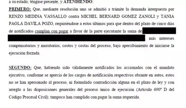 Denuncia de Renato Medina contra Michel Gómez. Foto: @renatodelgado/Instagram