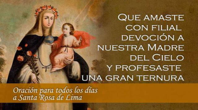  Santa Rosa de Lima fue canonizada en 1671. Foto: Pinterest  