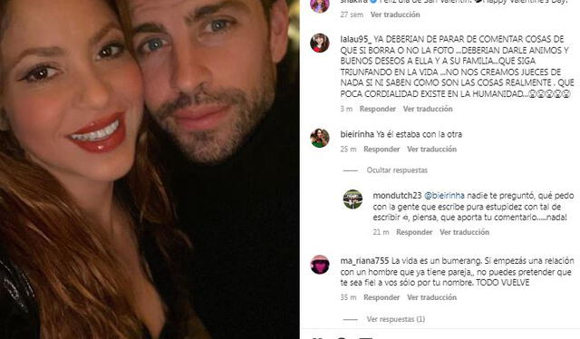 La colombiana aún no elimina sus fotografías con Gerard Piqué. Foto: captura de Instagram/Shakira